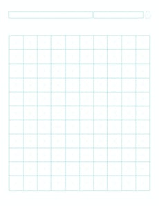 Character Practice Template with Diagonals