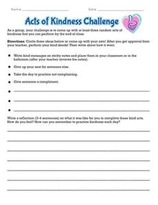 Acts of Kindness Challenge