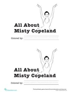 All About Misty Copeland Reader