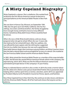 A Misty Copeland Biography