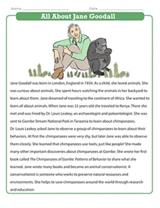 All About Jane Goodall
