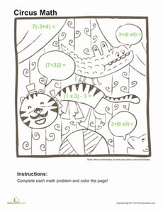 Order of Operations Practice #1