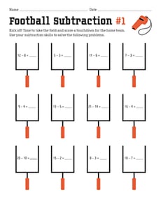 Football Subtraction #1