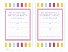 Birthday Invitations