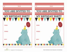 Cute Birthday Invitations