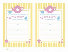 Tea Party Invitations