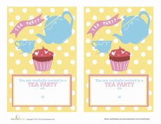 Tea Party Invitations 2