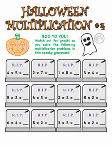 Halloween Multiplication #4