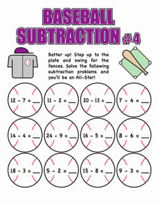 Baseball Subtraction #4