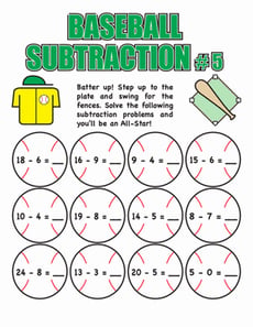 Baseball Subtraction #5