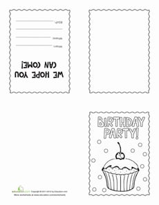 Make Your Own Birthday Invitations #2