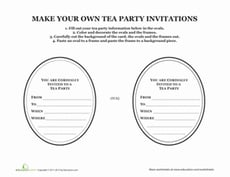 Tea Party Invites