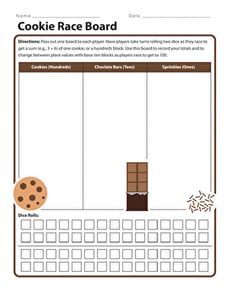 Cookie Race Board