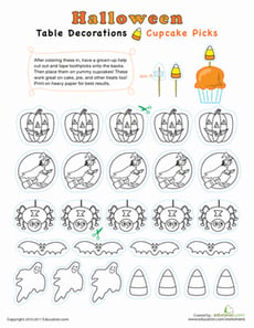 Halloween Cupcake Picks