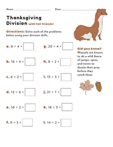 Thanksgiving Division #1
