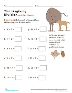 Thanksgiving Division #2