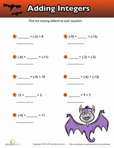 Adding Positive and Negative Numbers #2