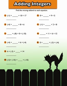 Adding Positive and Negative Numbers #6