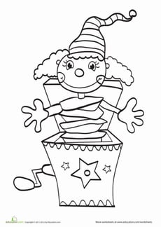 Jack In The Box Coloring Page