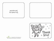 Fairy Thank You Card
