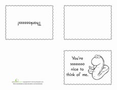 Boy's Thank You Card