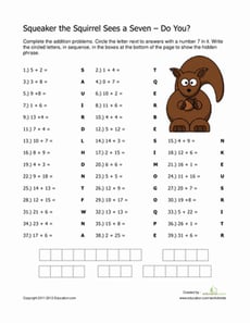 Addition Word Puzzle