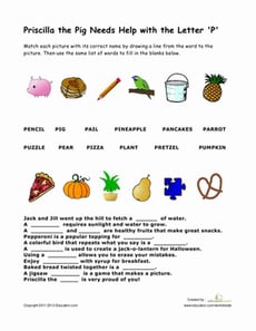 Words That Begin With "P"