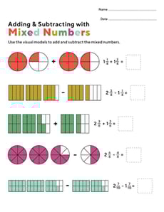 Adding and Subtracting with Mixed Numbers
