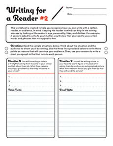 Writing for a Reader #2