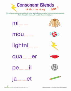Phonics: Consonant Blends 1