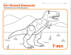 Dot Marker Dinosaurs