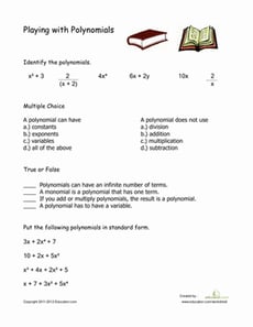 Practice with Polynomials