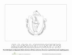Massachusetts State Flag