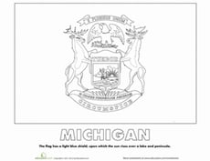 Michigan State Flag