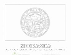 Nebraska State Flag