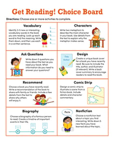 Get Reading! Choice Board