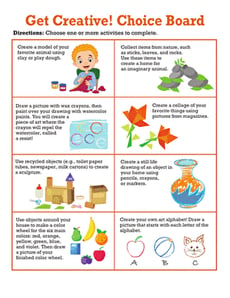 Get Creative! Choice Board