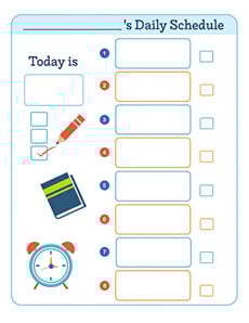 Visual Schedule Template