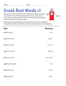 Greek Root Words #1