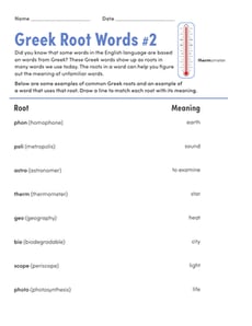 Greek Root Words #2