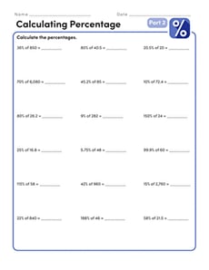 Calculating Percentage Part 2