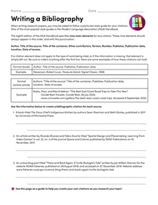 Writing a Bibliography