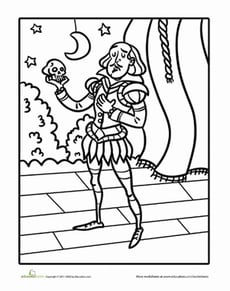 Hamlet Coloring Page