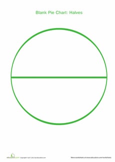 Blank Pie Chart: Halves