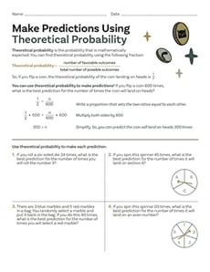 Make Predictions Using Theoretical Probability