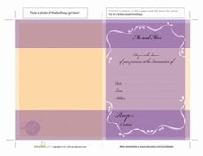 Quinceañera Invitations Template