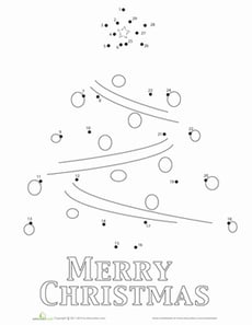Christmas Tree Connect the Dots