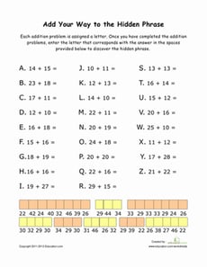 Double-Digit Addition Practice