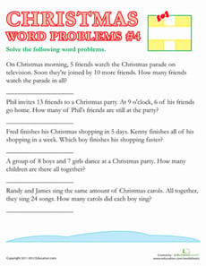Christmas Word Problems #4
