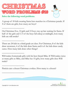 Christmas Word Problems #10